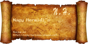 Nagy Hermiás névjegykártya